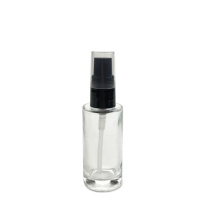 30ml empty cosmetic clear glass lotion pump bottle